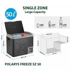 Frigo Congelatore Portatile Brunner Polarys Freeze SZ 50 -Campeggio All'aperto frigo congelatore portatile brunner polarys freeze sz 50 bivalente compressione 19
