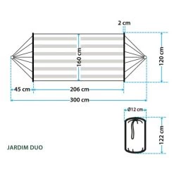 Amaca Brunner Jardim Duo -Campeggio All'aperto jardim duo 1