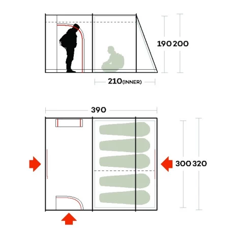 Tenda Ferrino Fenix 5 4 Tenda Ferrino Fenix 5 - immagine 2